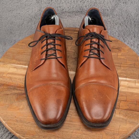 Cole Haan Grand Os Lace Up Oxford Size 11.5 M Brown Leather C27033 - Picture 2 of 7